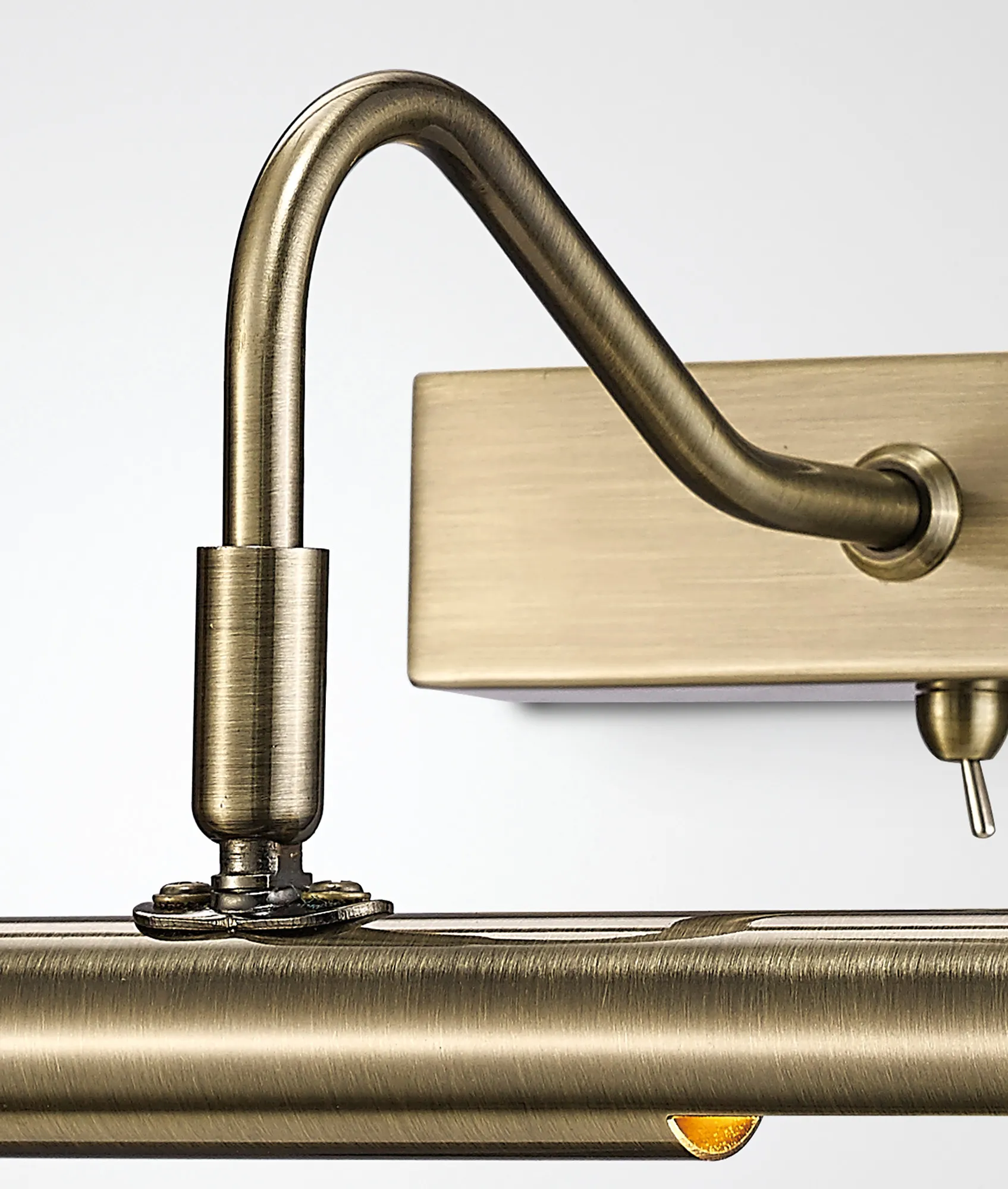 Abacus Wall/Picture Light 35cm Switched 2 Light Antique Brass D0129  Deco Abacus Antique Brass